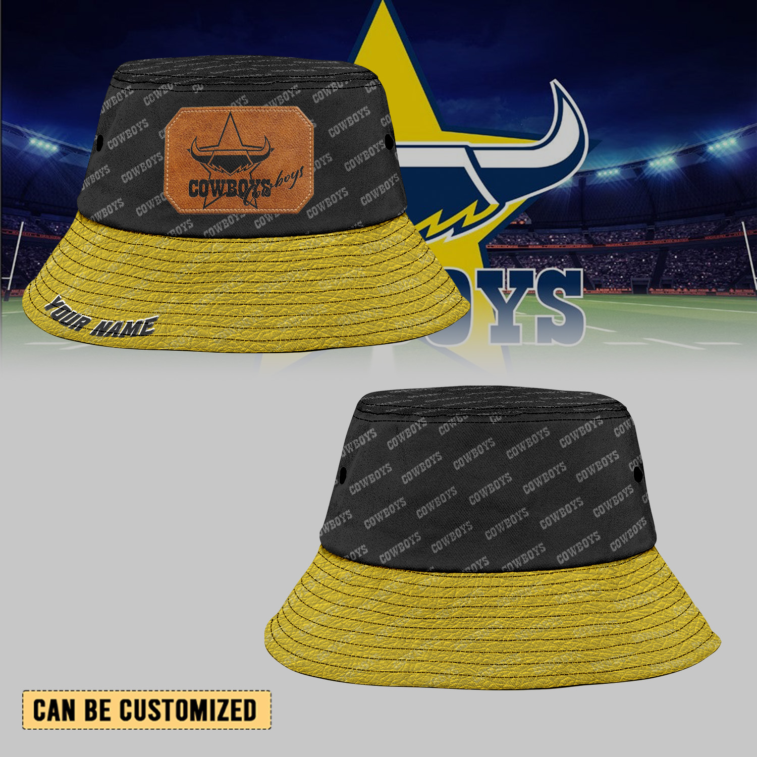 Auspiritmerch North Queensland Cowboys Sports Personalized Bucket Hat Gift For Fans