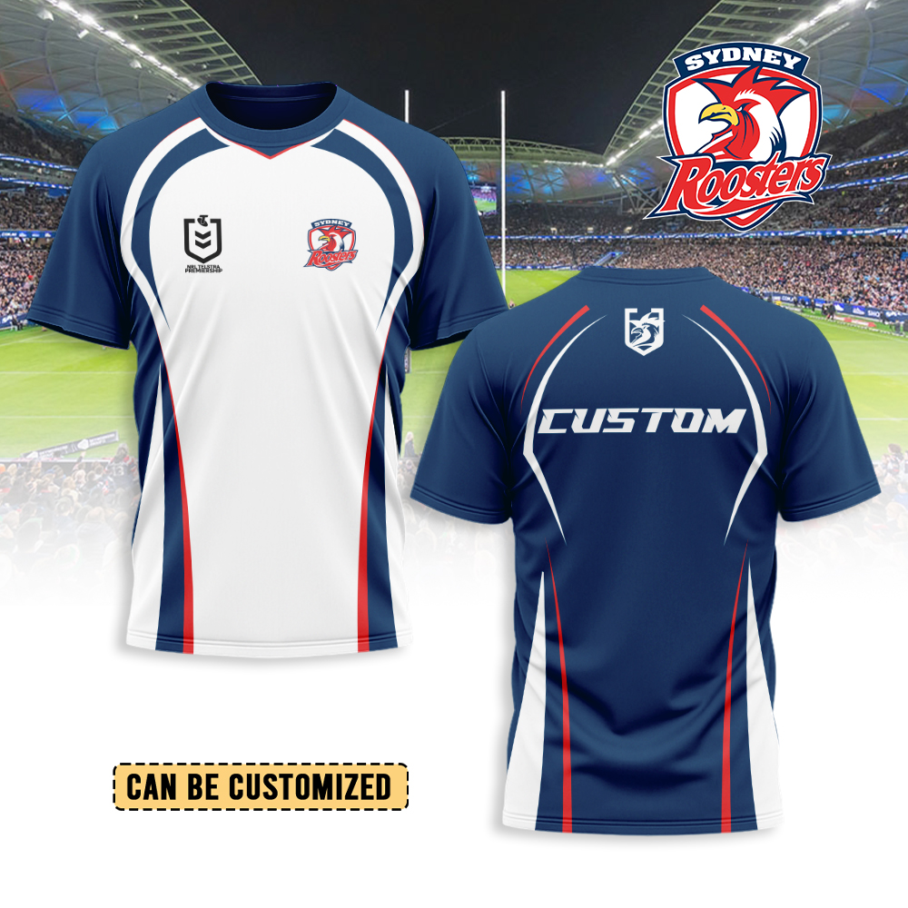 Auspiritmerch Sydney Roosters Personalized T Shirt Gift For Fans