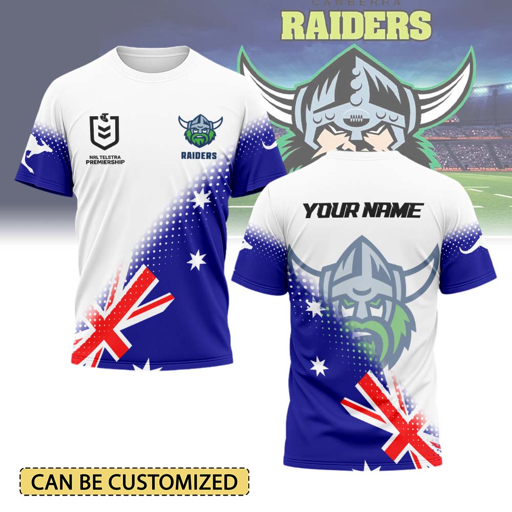 Auspiritmerch Canberra Raiders Personalized x Anzac Day T Shirt Gift For Fans