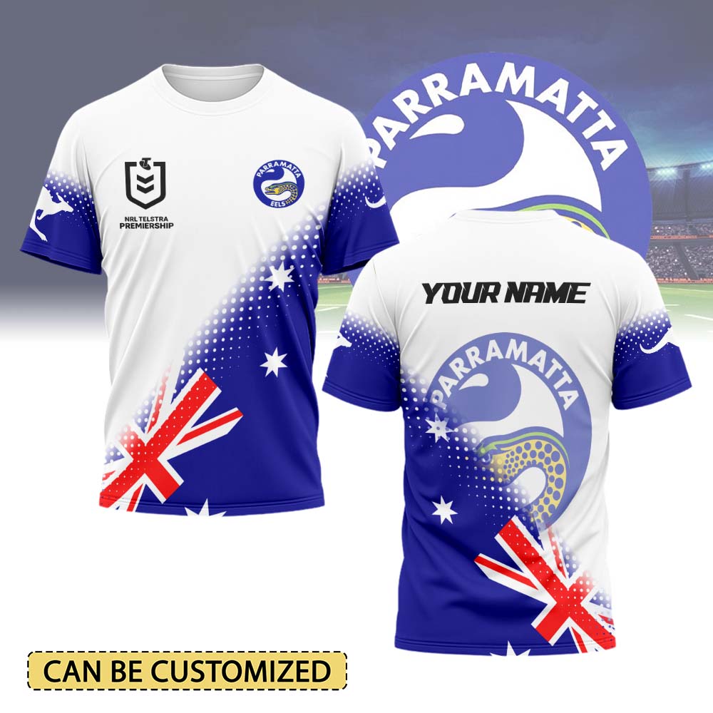 Auspiritmerch Parramatta Eels Personalized x Anzac Day T Shirt Gift For Fans