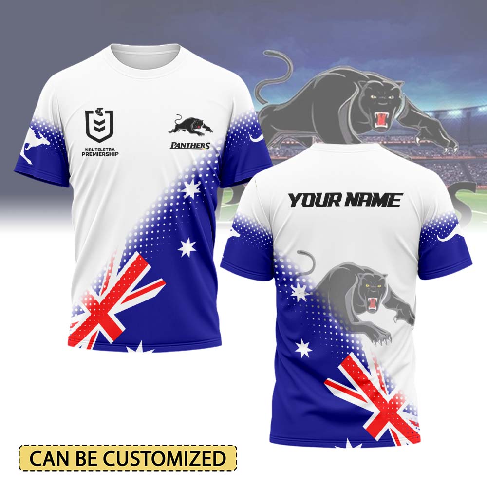 Auspiritmerch Penrith Panthers Personalized x Anzac Day T Shirt Gift For Fans