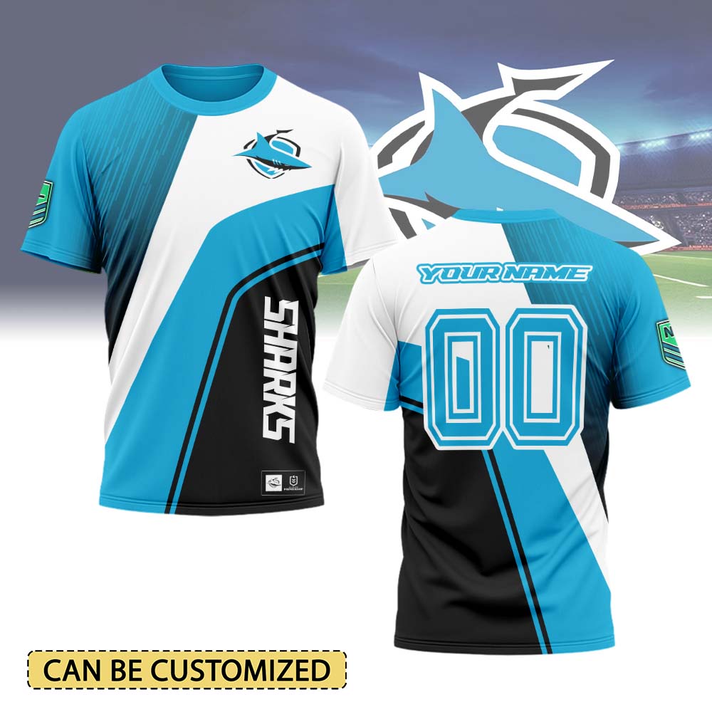 Auspiritmerch Cronulla-Sutherland Sharks Personalized T Shirt Gift For Fans
