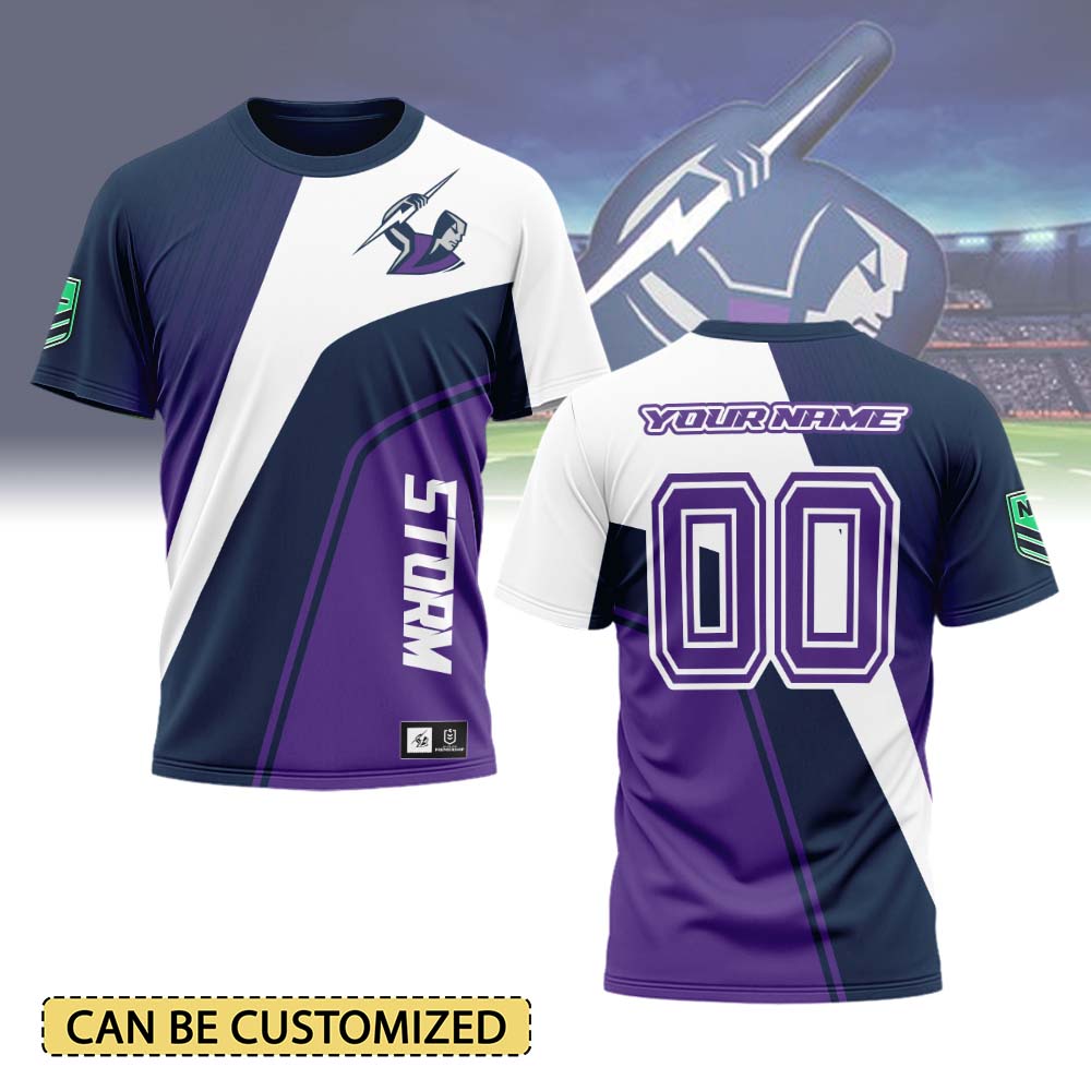 Auspiritmerch Melbourne Storm Personalized T Shirt Gift For Fans