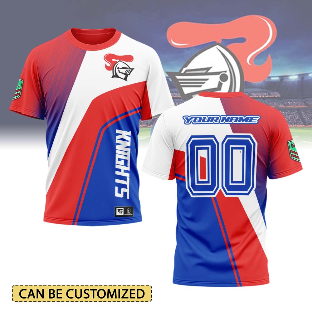 Auspiritmerch Newcastle Knights Personalized T Shirt Gift For Fans
