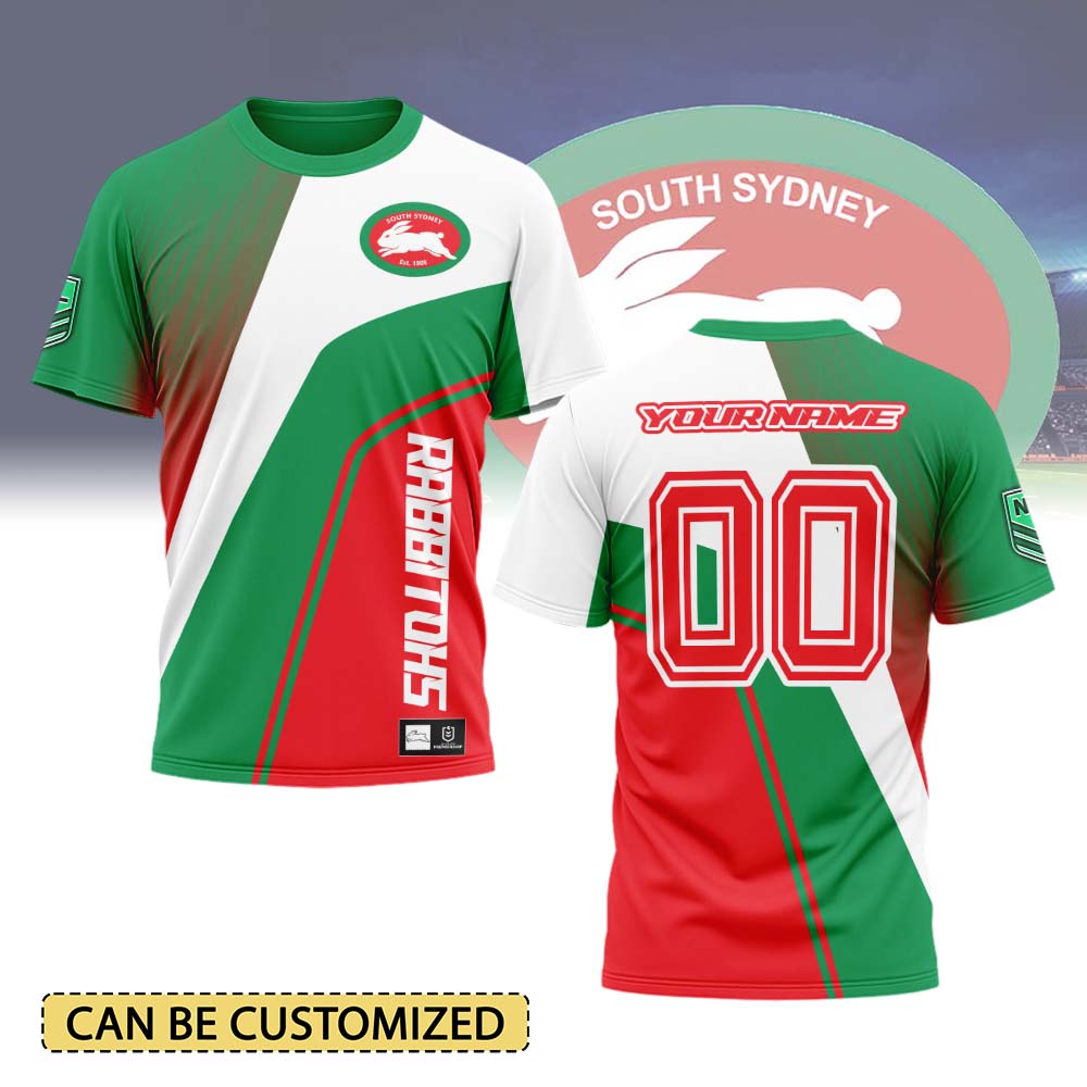 Auspiritmerch South Sydney Rabbitohs Personalized T Shirt Gift For Fans