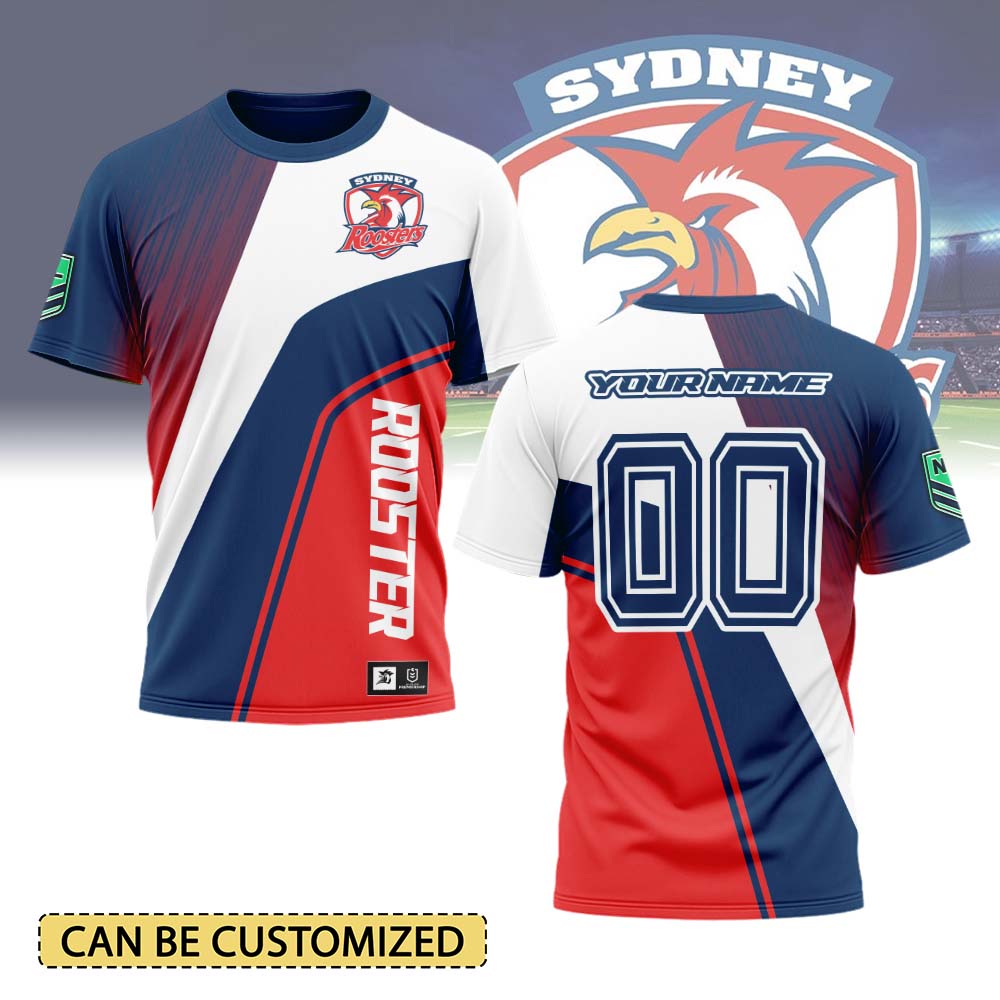 Auspiritmerch Sydney Roosters Personalized T Shirt Gift For Fans