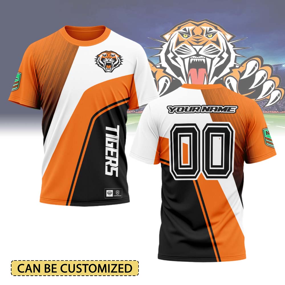 Auspiritmerch Wests Tigers Personalized T Shirt Gift For Fans