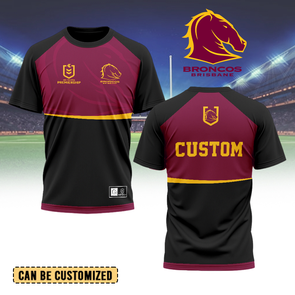 Auspiritmerch Brisbane Broncos Personalized T Shirt Gift For Fans