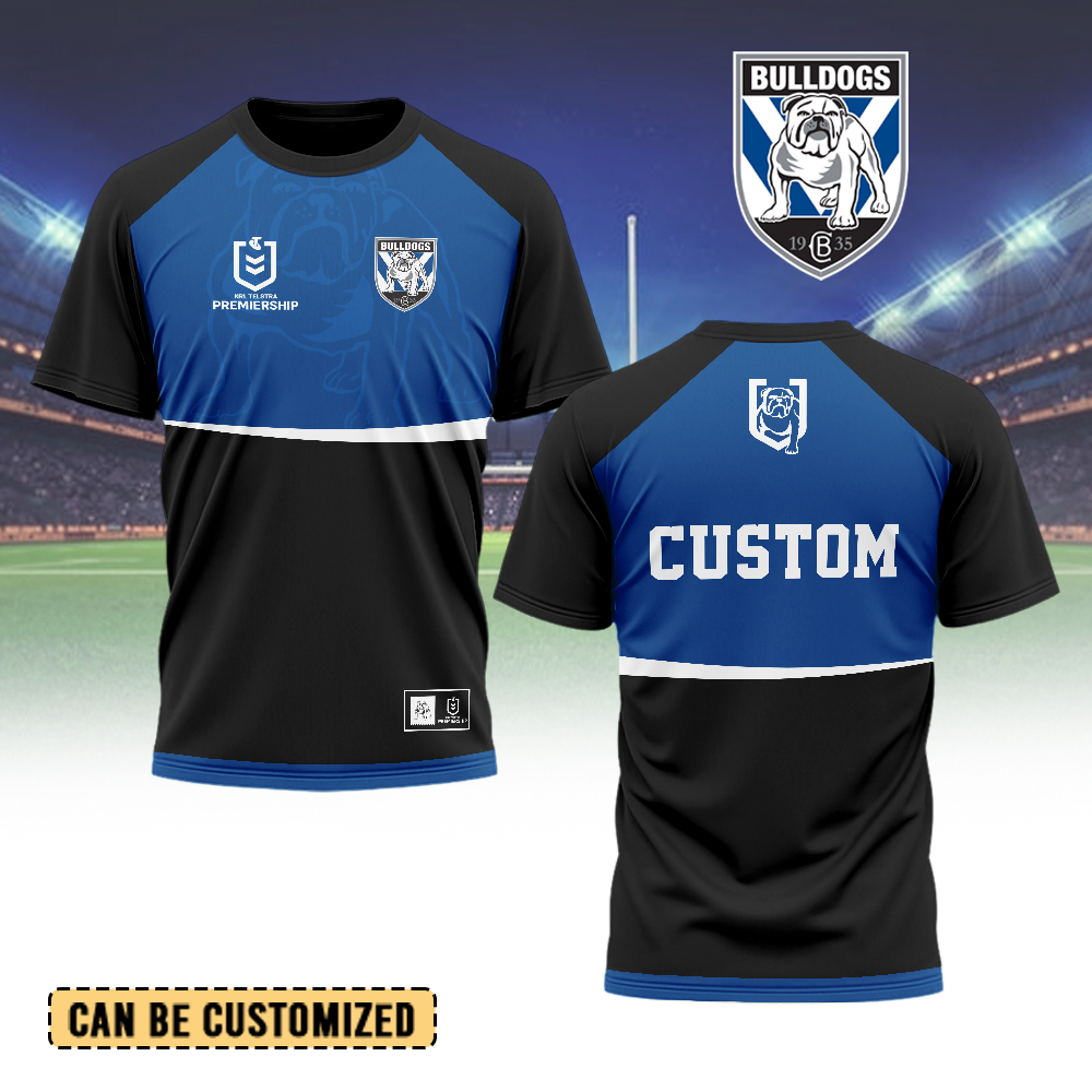 Auspiritmerch Canterbury-Bankstown Bulldogs Personalized T Shirt Gift For Fans