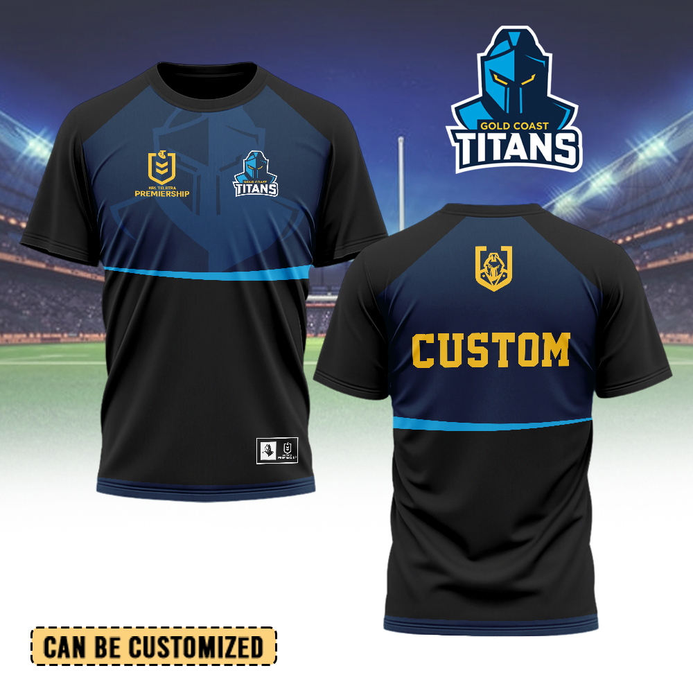 Auspiritmerch Gold Coast Titans Personalized T Shirt Gift For Fans