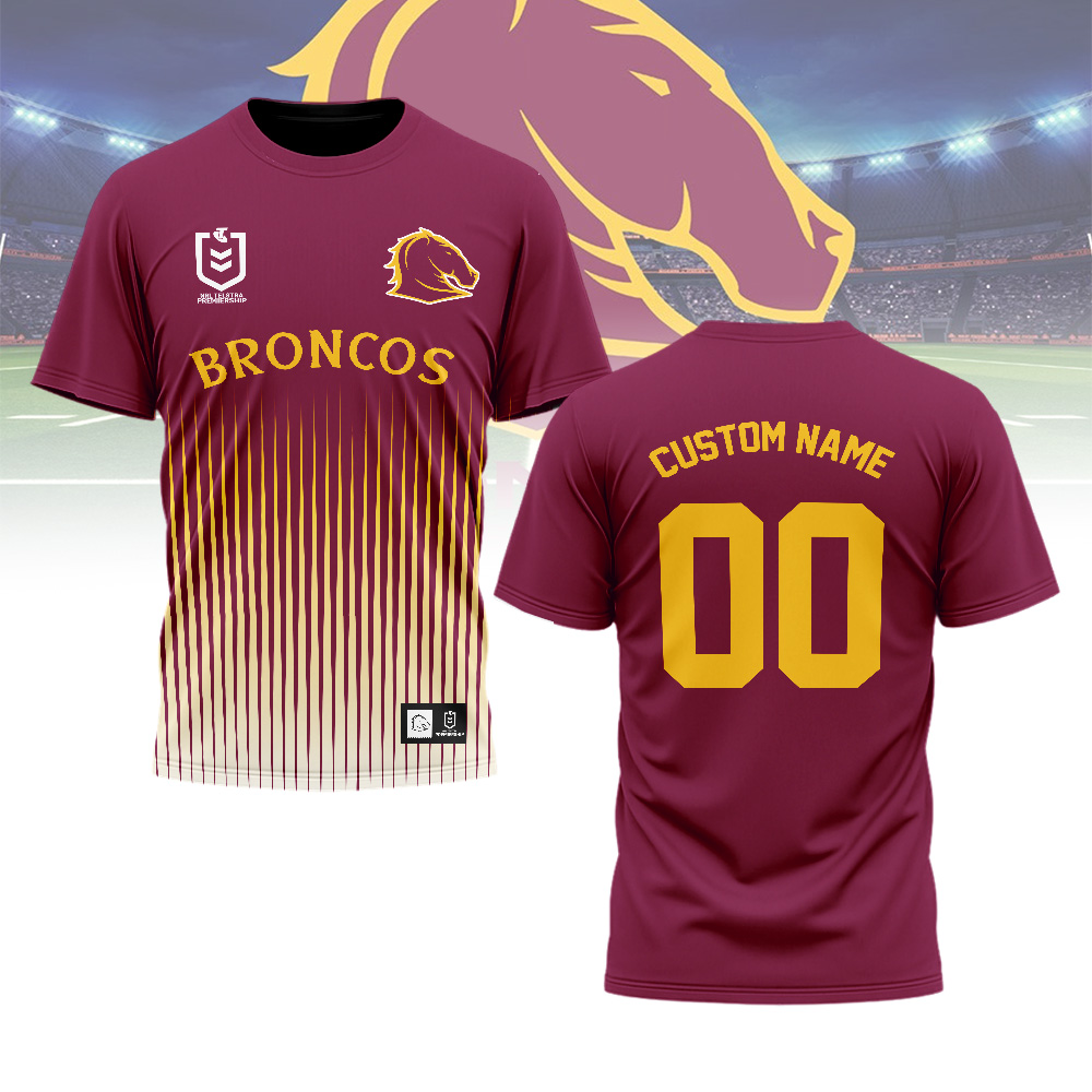 Auspiritmerch Brisbane Broncos Personalized T Shirt Gift For Fans