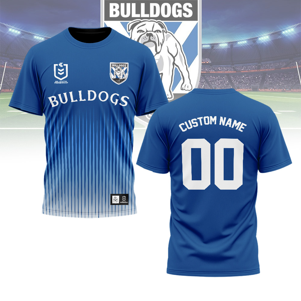 Auspiritmerch Canterbury-Bankstown Bulldogs Personalized T Shirt Gift For Fans