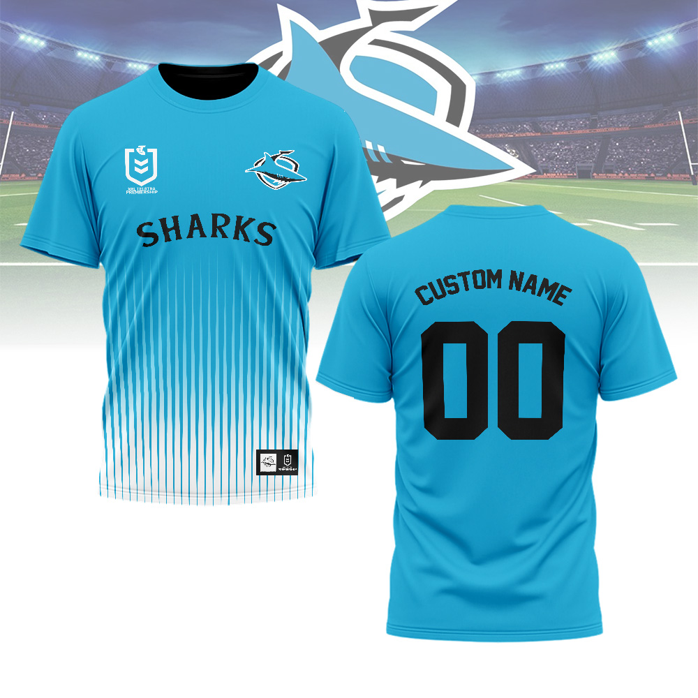 Auspiritmerch Cronulla-Sutherland Sharks Personalized T Shirt Gift For Fans