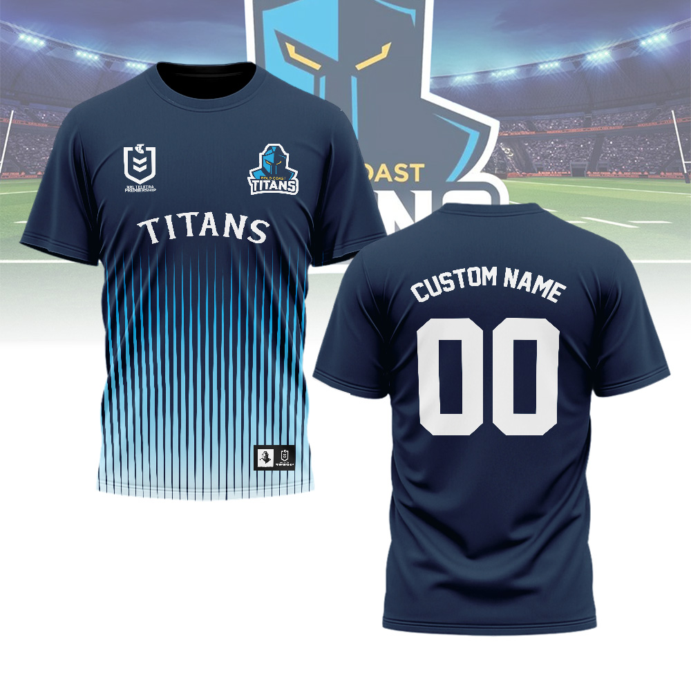 Auspiritmerch Gold Coast Titans Personalized T Shirt Gift For Fans