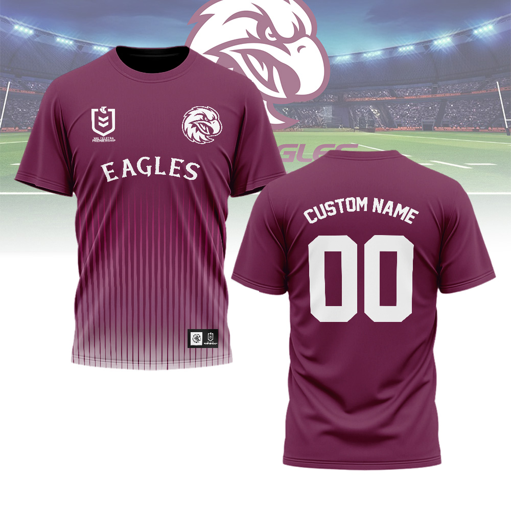 Auspiritmerch Manly Warringah Sea Eagles Personalized T Shirt Gift For Fans