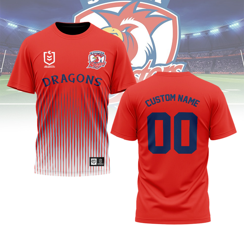 Auspiritmerch Sydney Roosters Personalized T Shirt Gift For Fans