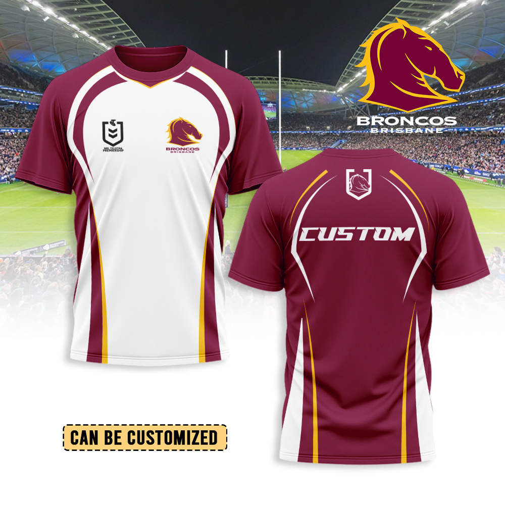Auspiritmerch Brisbane Broncos Personalized T Shirt Gift For Fans