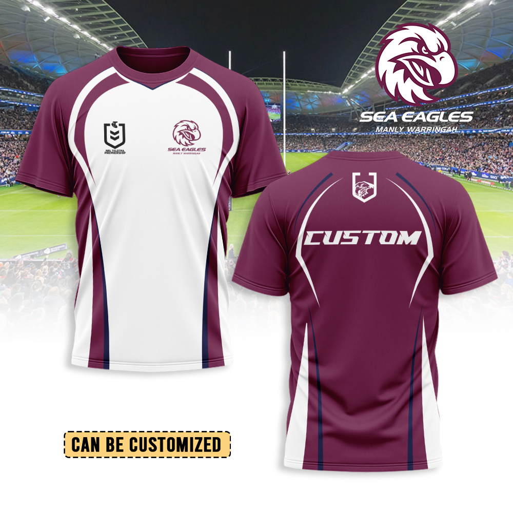 Auspiritmerch Manly Warringah Sea Eagles Personalized T Shirt Gift For Fans