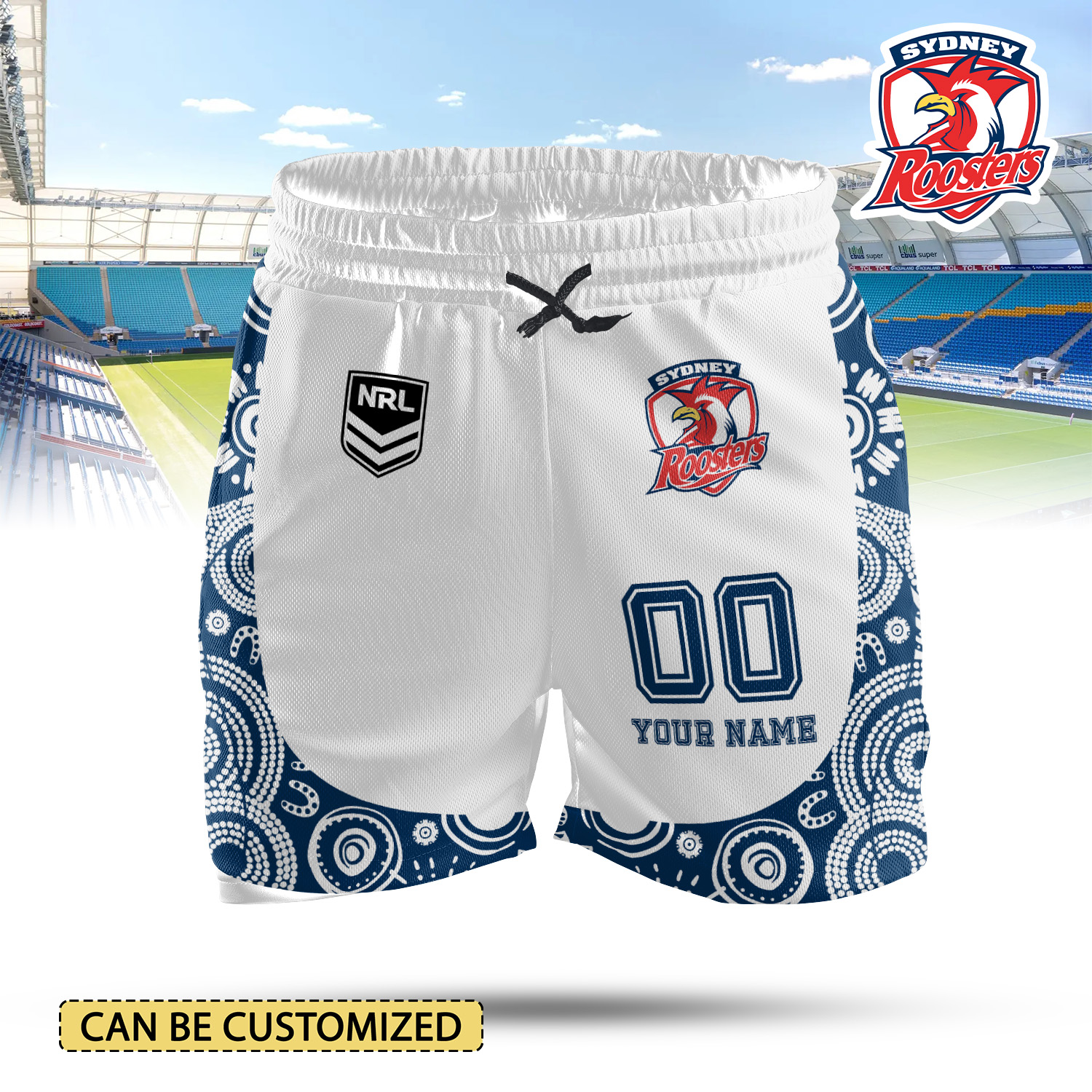 Auspiritmerch Sydney Roosters Personalized 2-in-1 Performance Shorts Gift For Fans