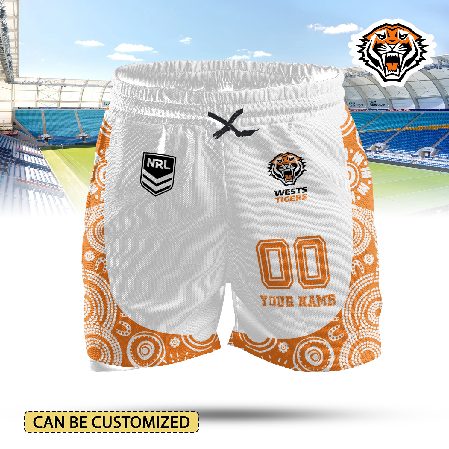 Auspiritmerch Wests Tigers Personalized 2-in-1 Performance Shorts Gift For Fans