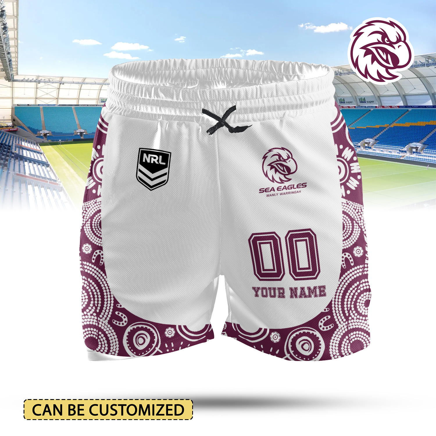 Auspiritmerch Manly Warringah Sea Eagles Personalized 2-in-1 Performance Shorts Gift For Fans