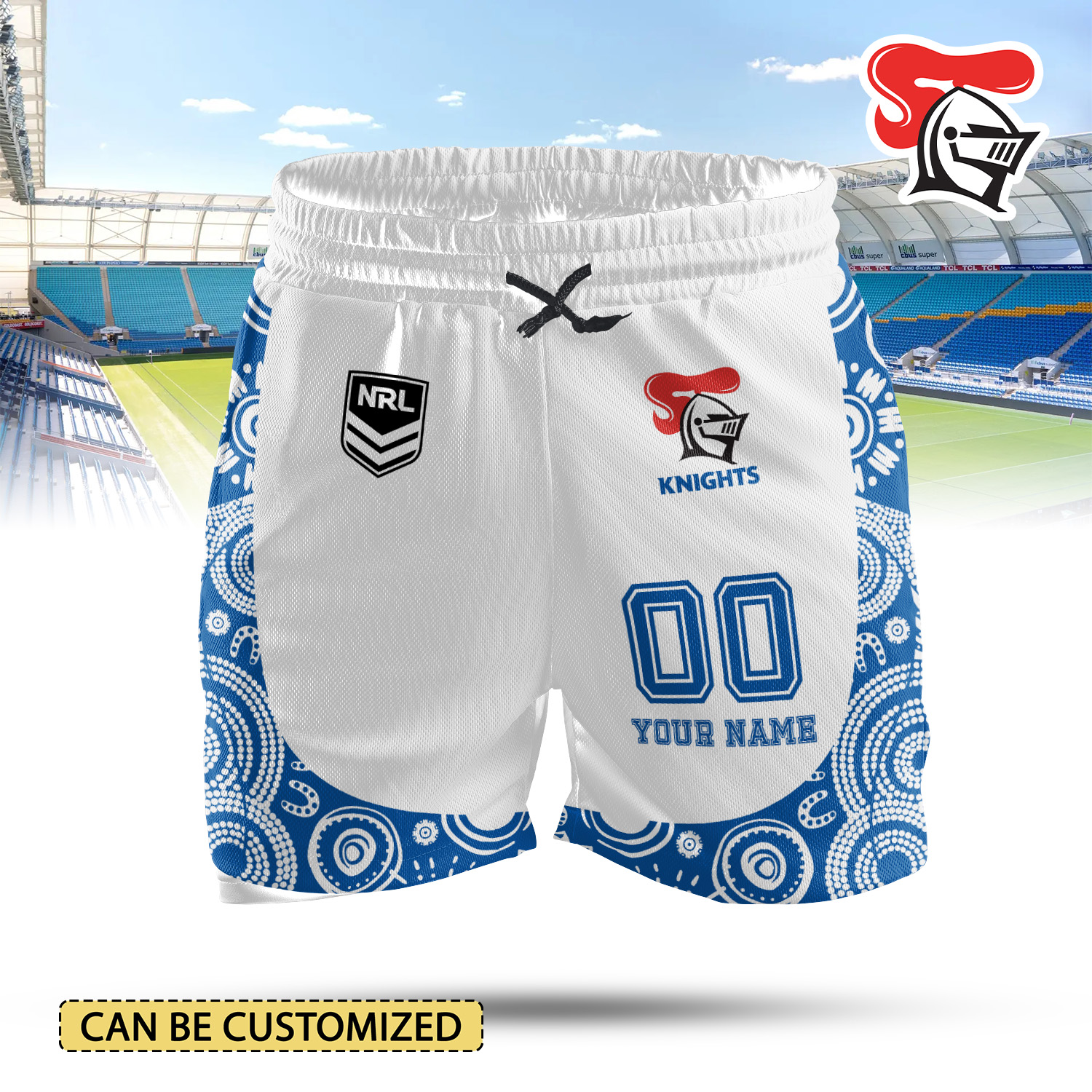 Auspiritmerch Newcastle Knights Personalized 2-in-1 Performance Shorts Gift For Fans