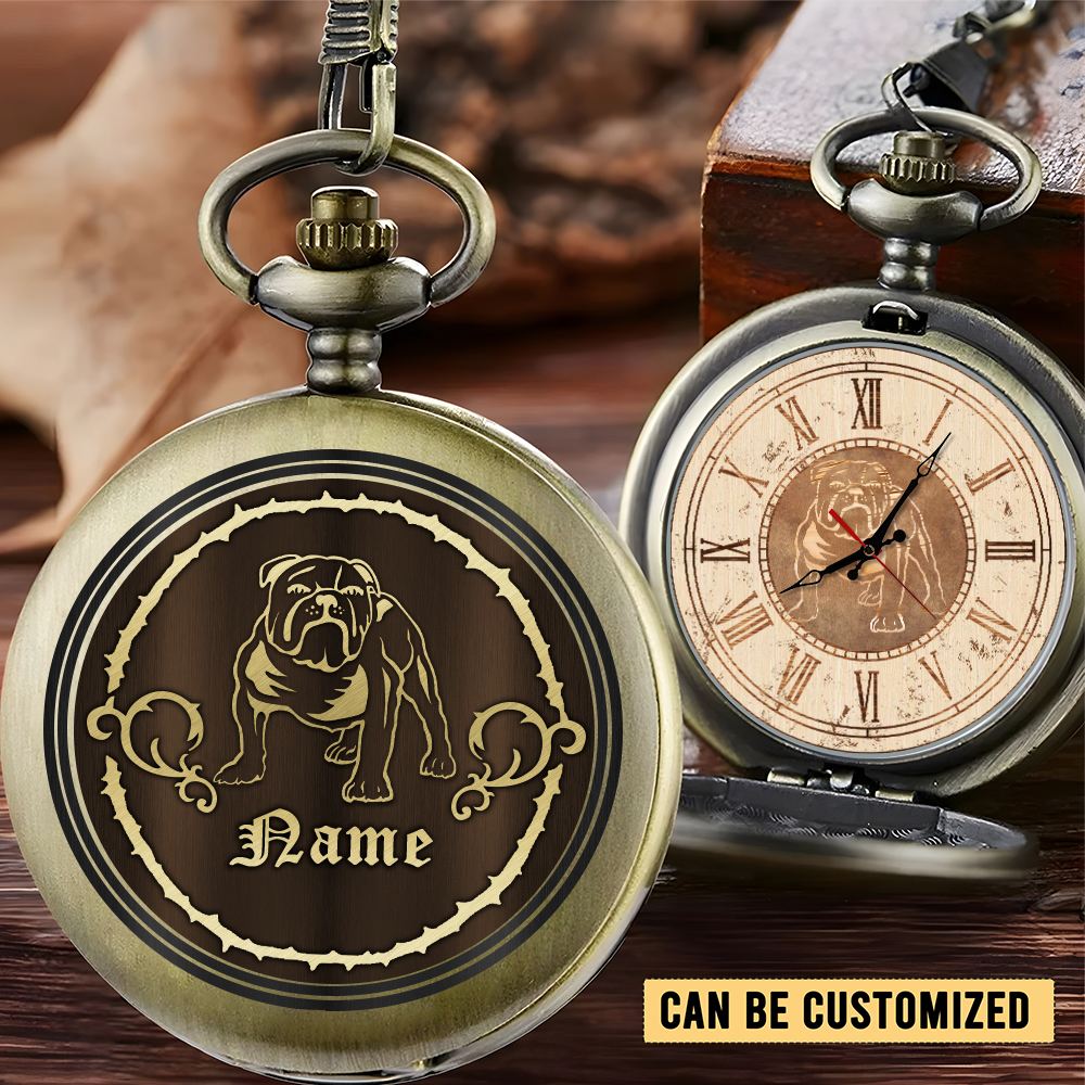 Auspiritmerch Canterbury-Bankstown Bulldogs Personalized Pocket Watch Gift For Fans