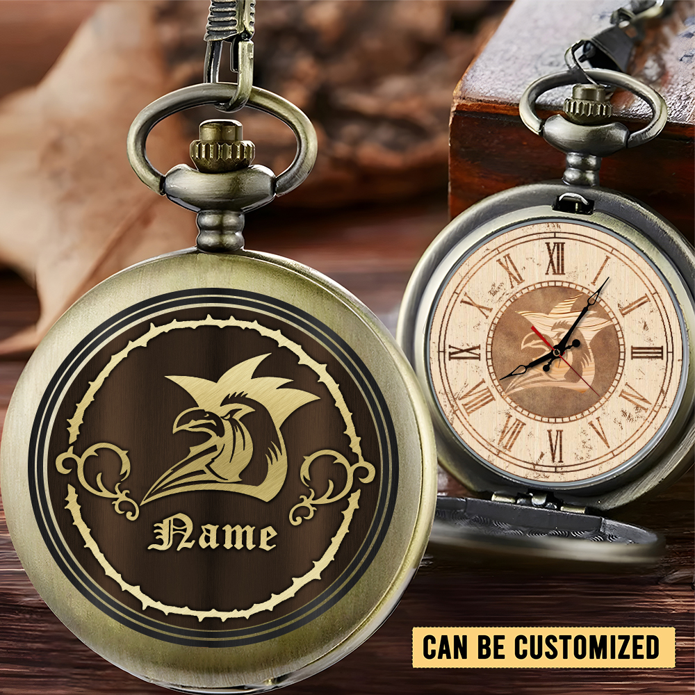 Auspiritmerch Sydney Roosters Personalized Pocket Watch Gift For Fans