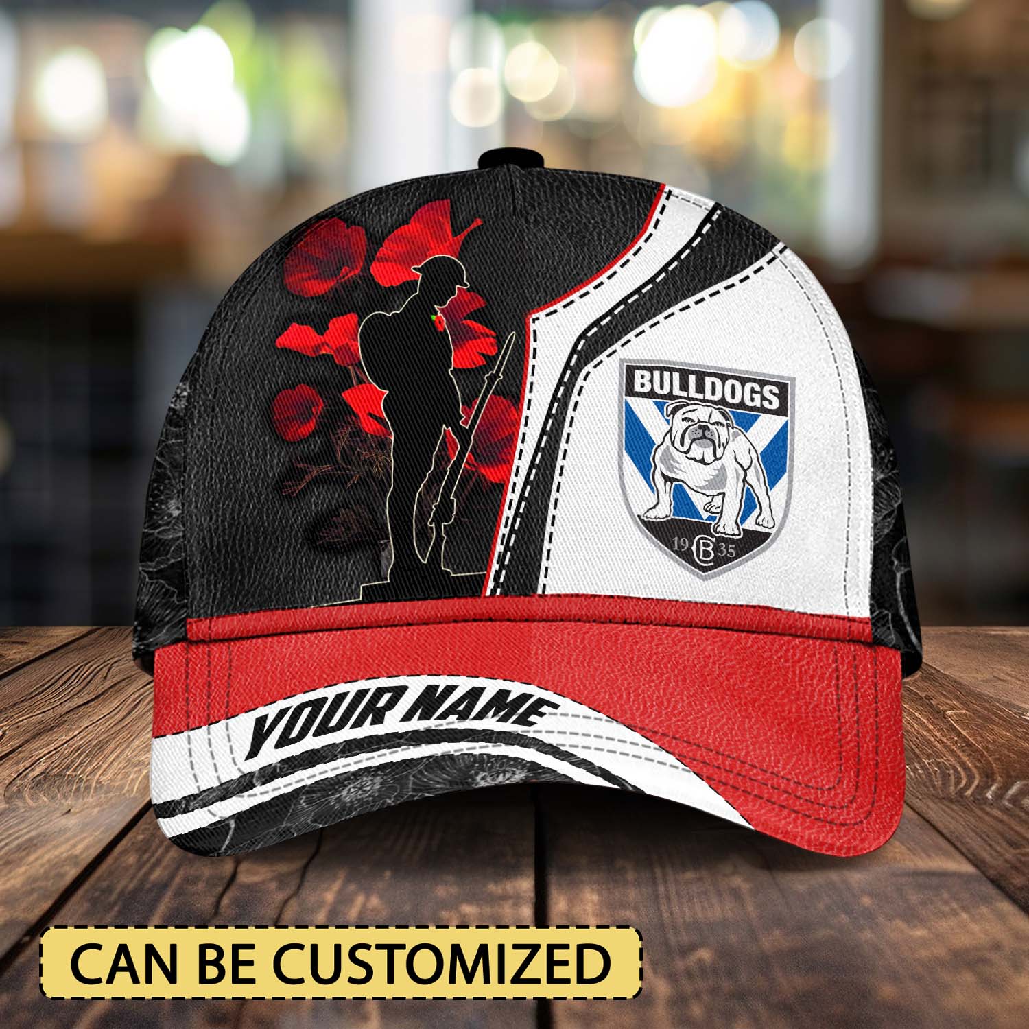 Auspiritmerch Canterbury-Bankstown Bulldogs x Anzac Day Personalized Classic Cap Gift For Fans