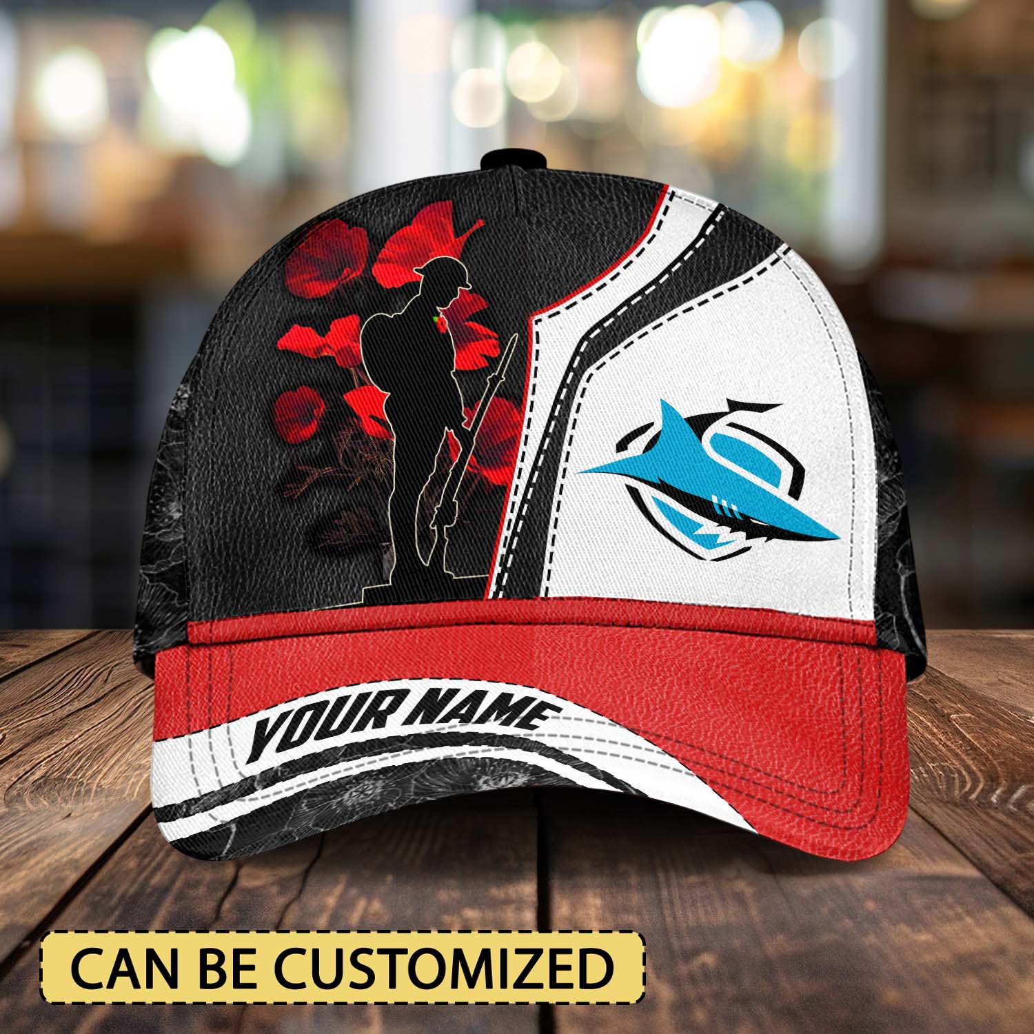 Auspiritmerch Cronulla-Sutherland Sharks x Anzac Day Personalized Classic Cap Gift For Fans