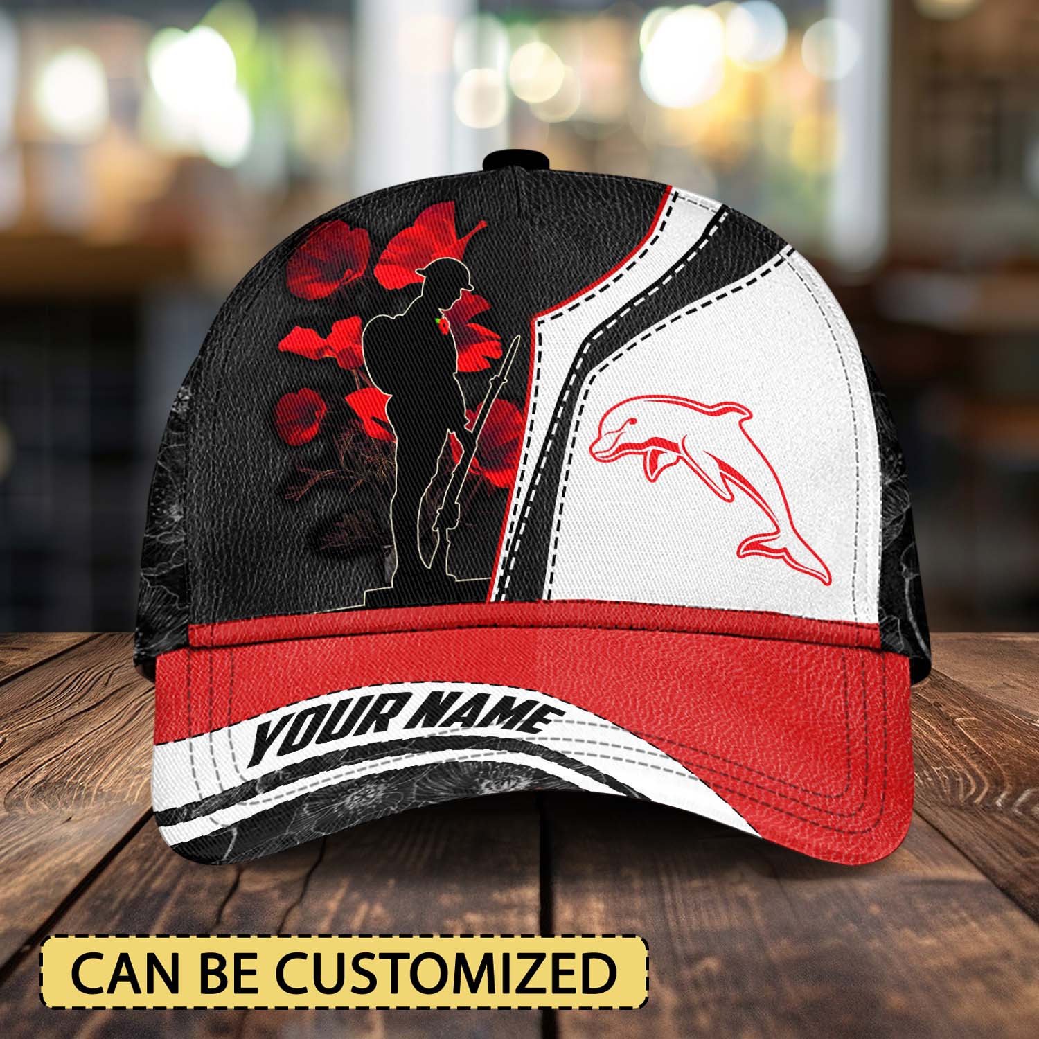 Auspiritmerch Dolphins x Anzac Day Personalized Classic Cap Gift For Fans