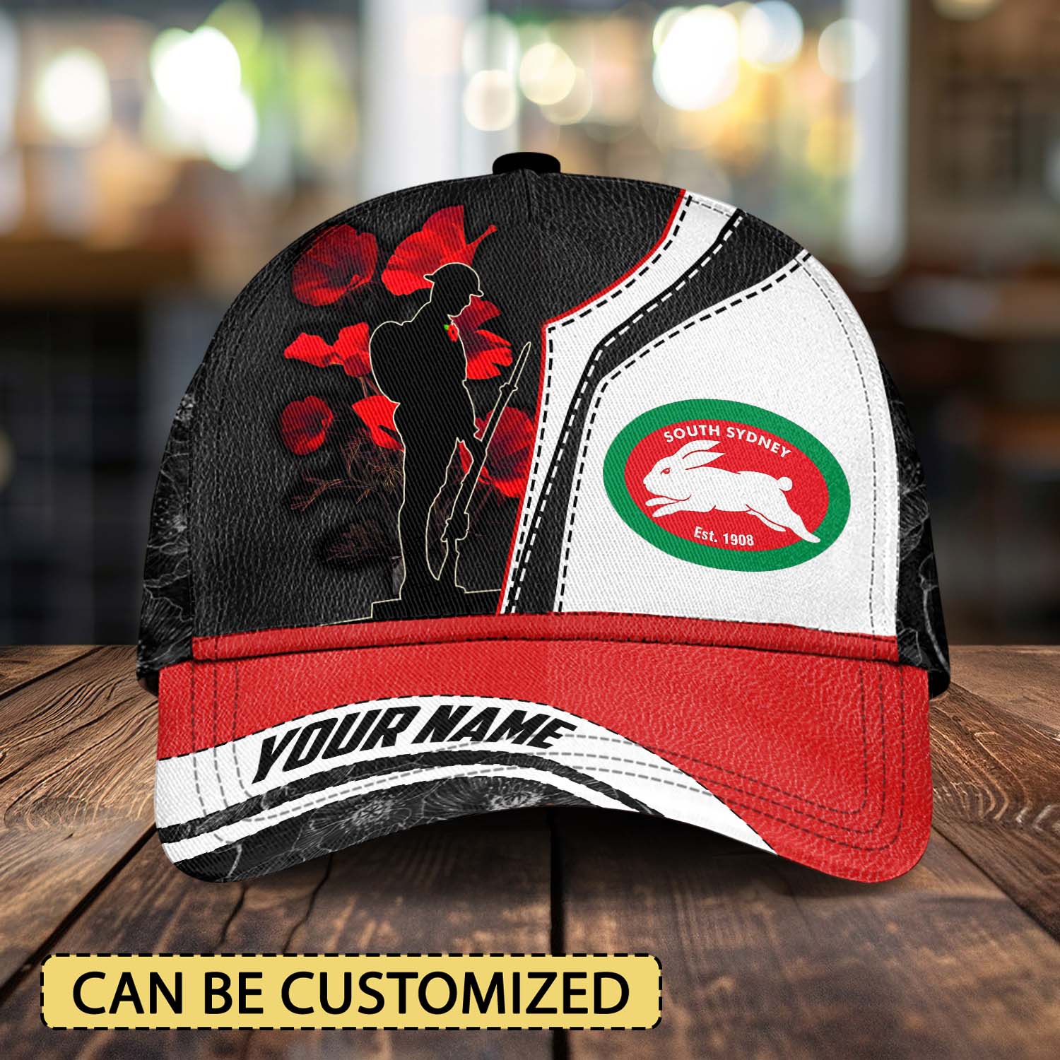 Auspiritmerch South Sydney Rabbitohs x Anzac Day Personalized Classic Cap Gift For Fans