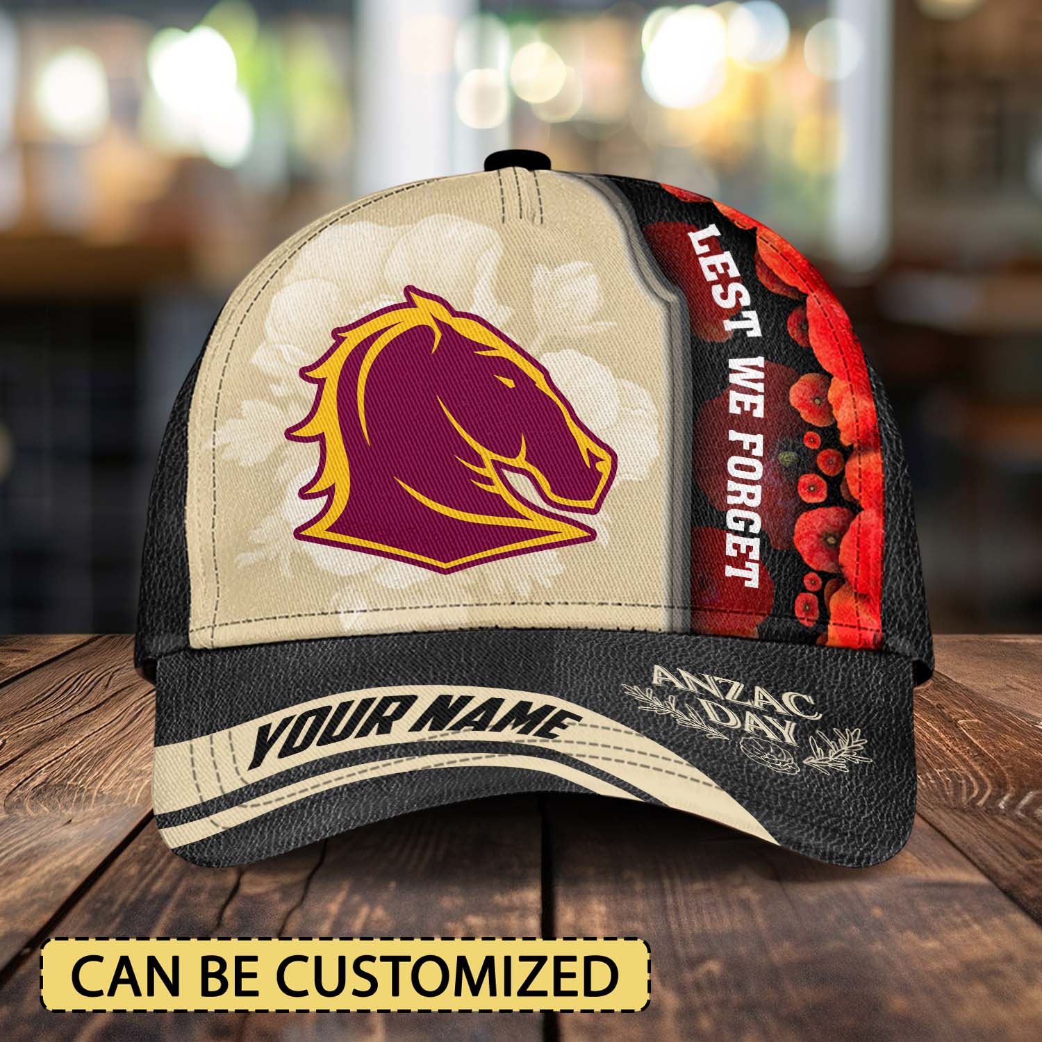 Auspiritmerch Brisbane Broncos x Anzac Day Personalized Classic Cap Gift For Fans