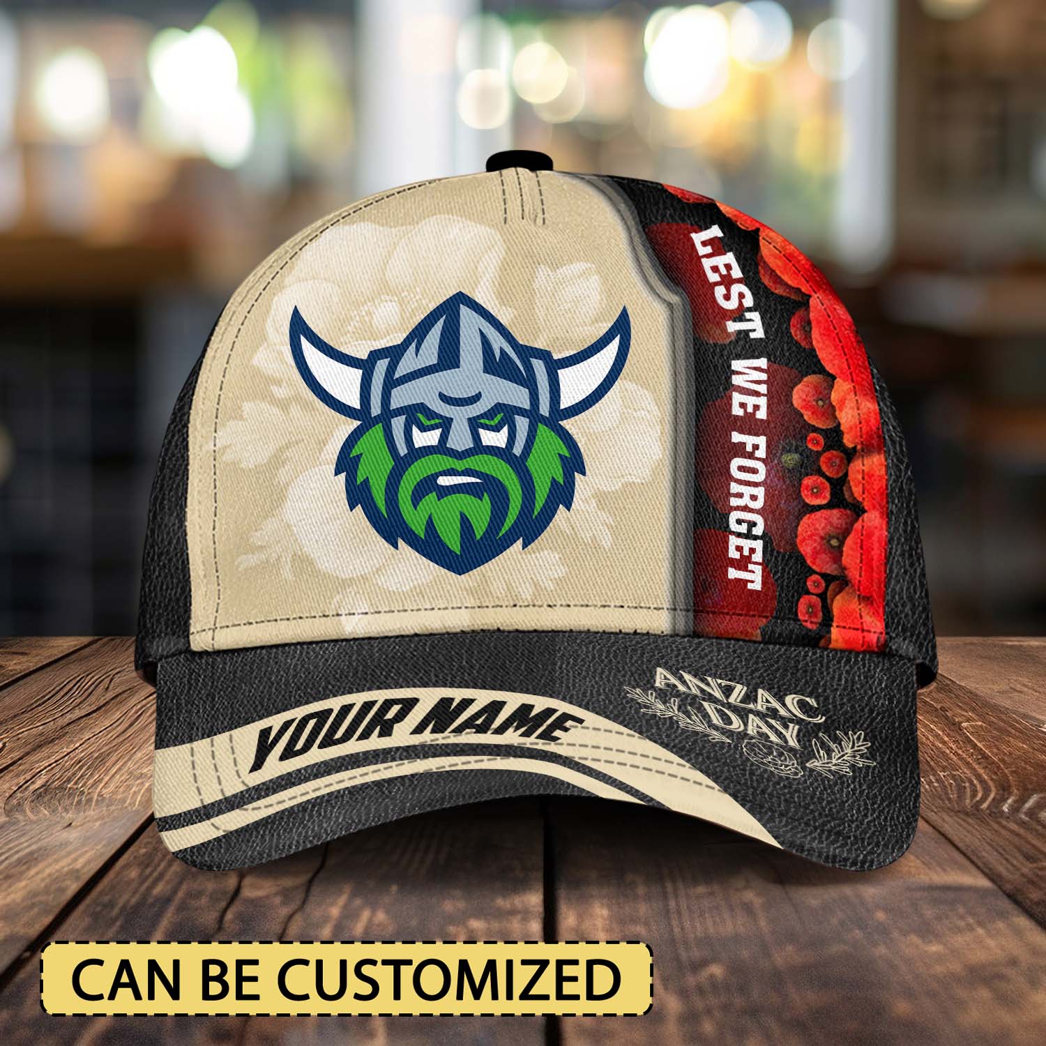 Auspiritmerch Canberra Raiders x Anzac Day Personalized Classic Cap Gift For Fans