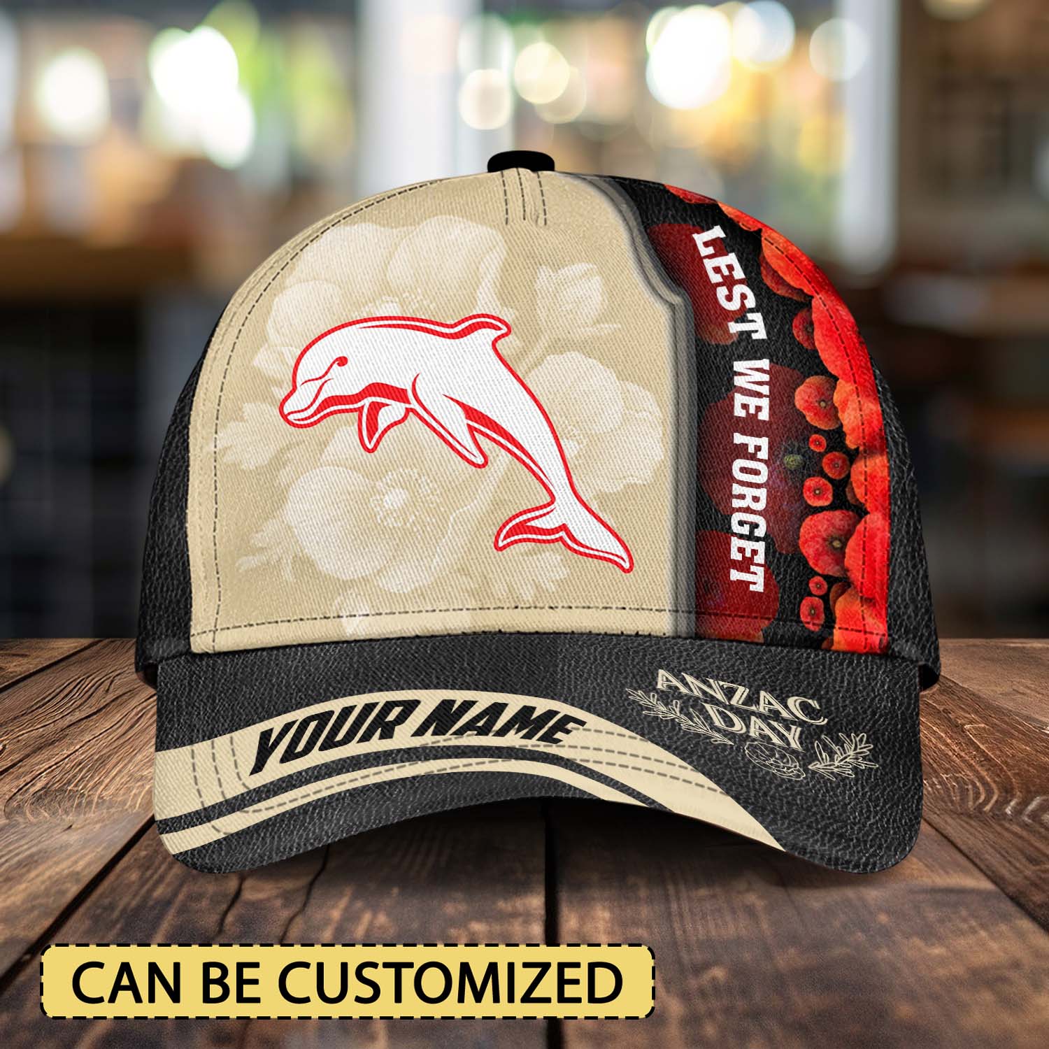 Auspiritmerch Dolphins x Anzac Day Personalized Classic Cap Gift For Fans