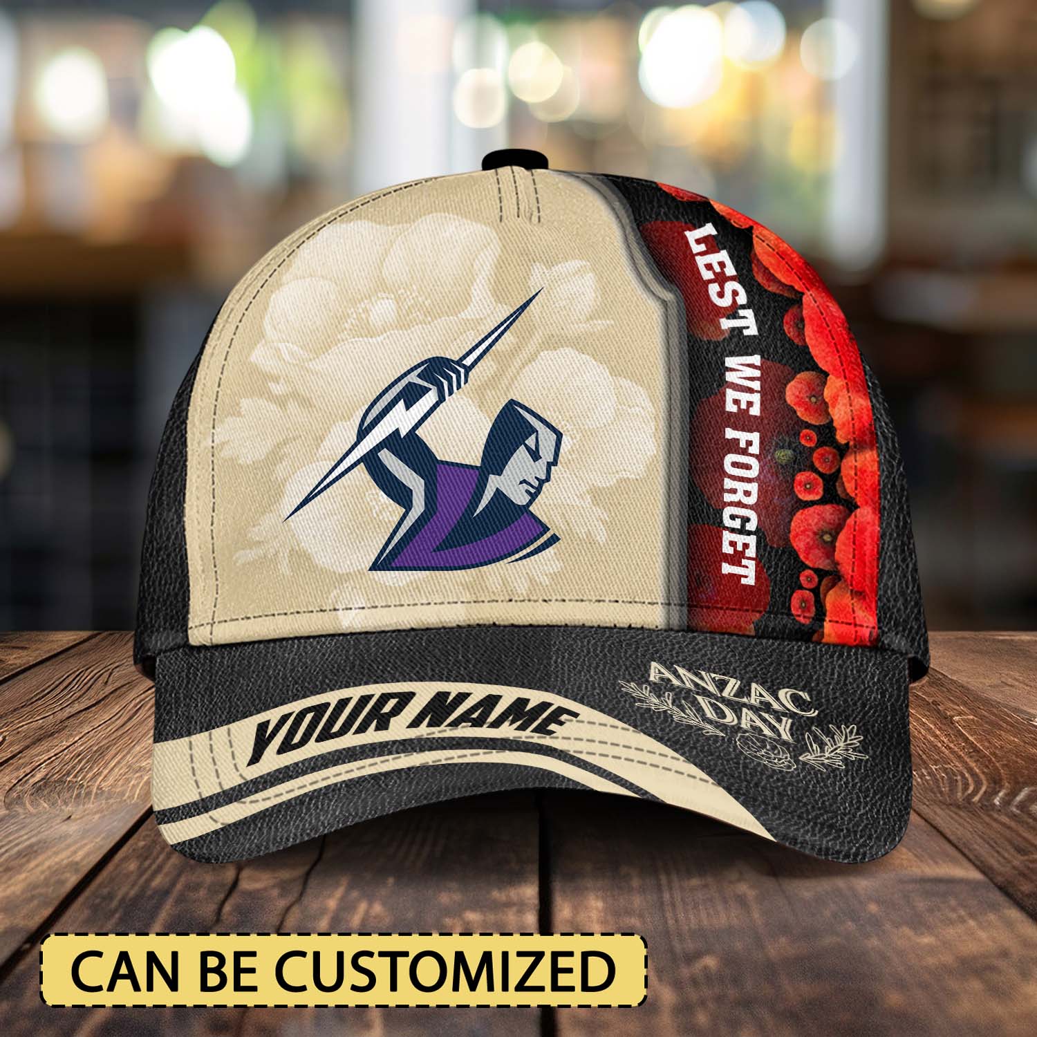 Auspiritmerch Melbourne Storm x Anzac Day Personalized Classic Cap Gift For Fans