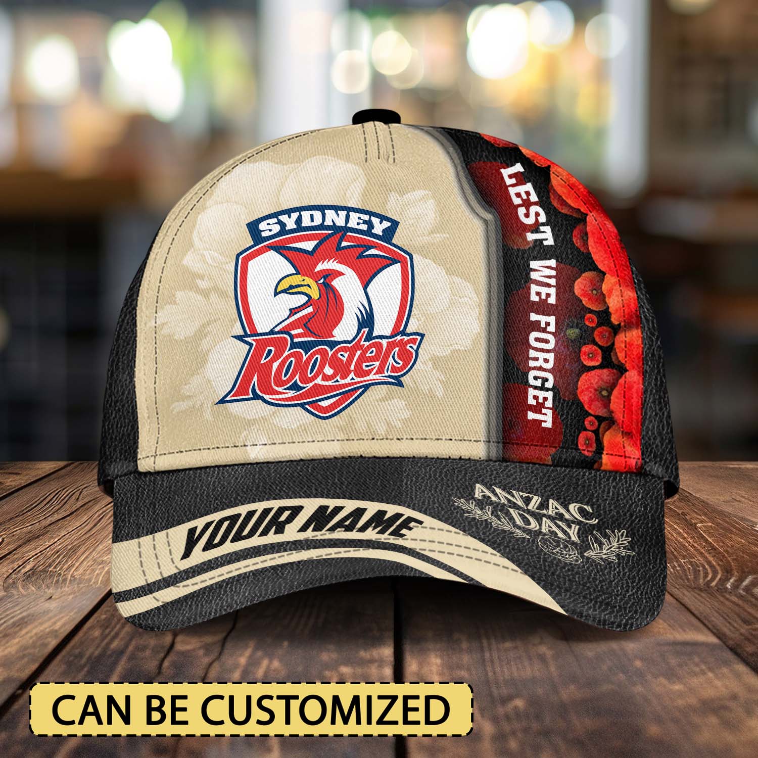 Auspiritmerch Sydney Roosters x Anzac Day Personalized Classic Cap Gift For Fans