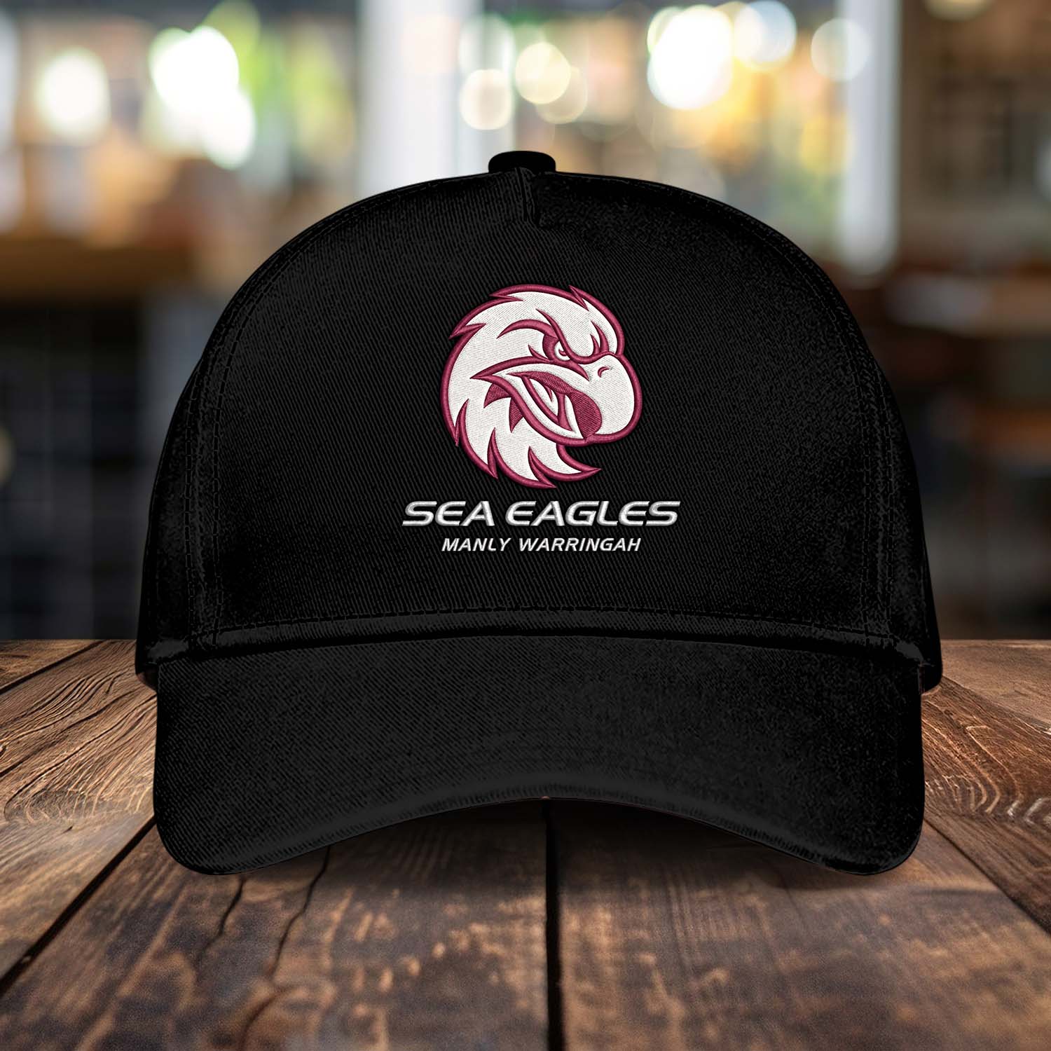 Auspiritmerch Manly Warringah Sea Eagles Personalized Embroidered Baseball Cap Fashion Style For Fans