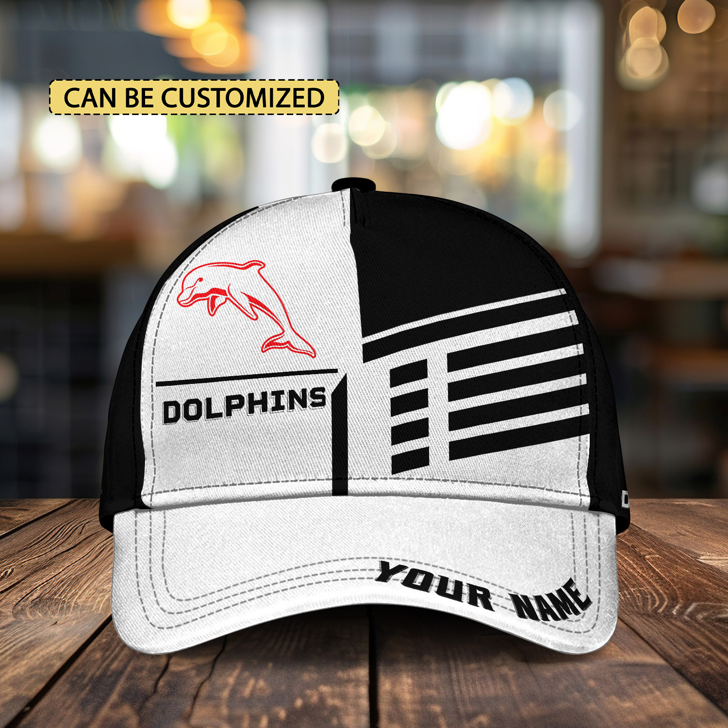Auspiritmerch Dolphins Personalized Classic Cap Gift For Fans