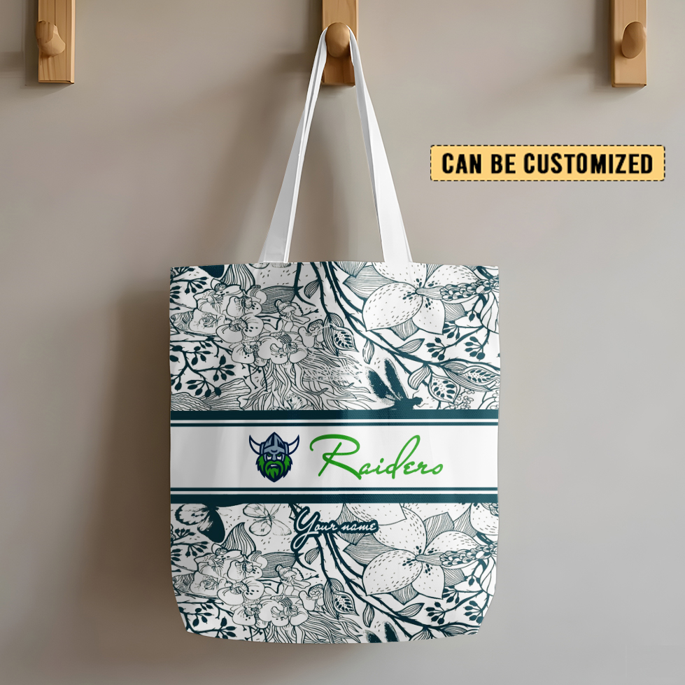 Auspiritmerch Canberra Raiders Personalized Tote Bags Gift For Fans