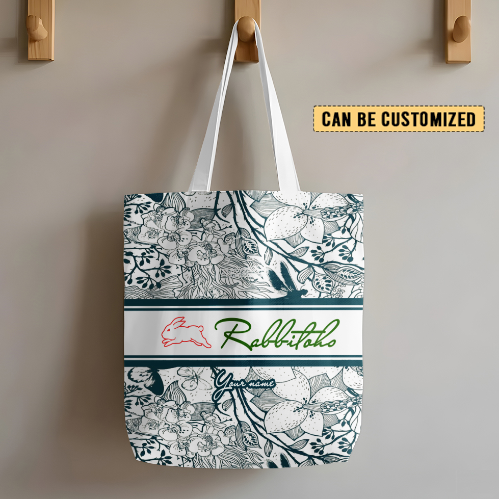Auspiritmerch South Sydney Rabbitohs Personalized Tote Bags Gift For Fans