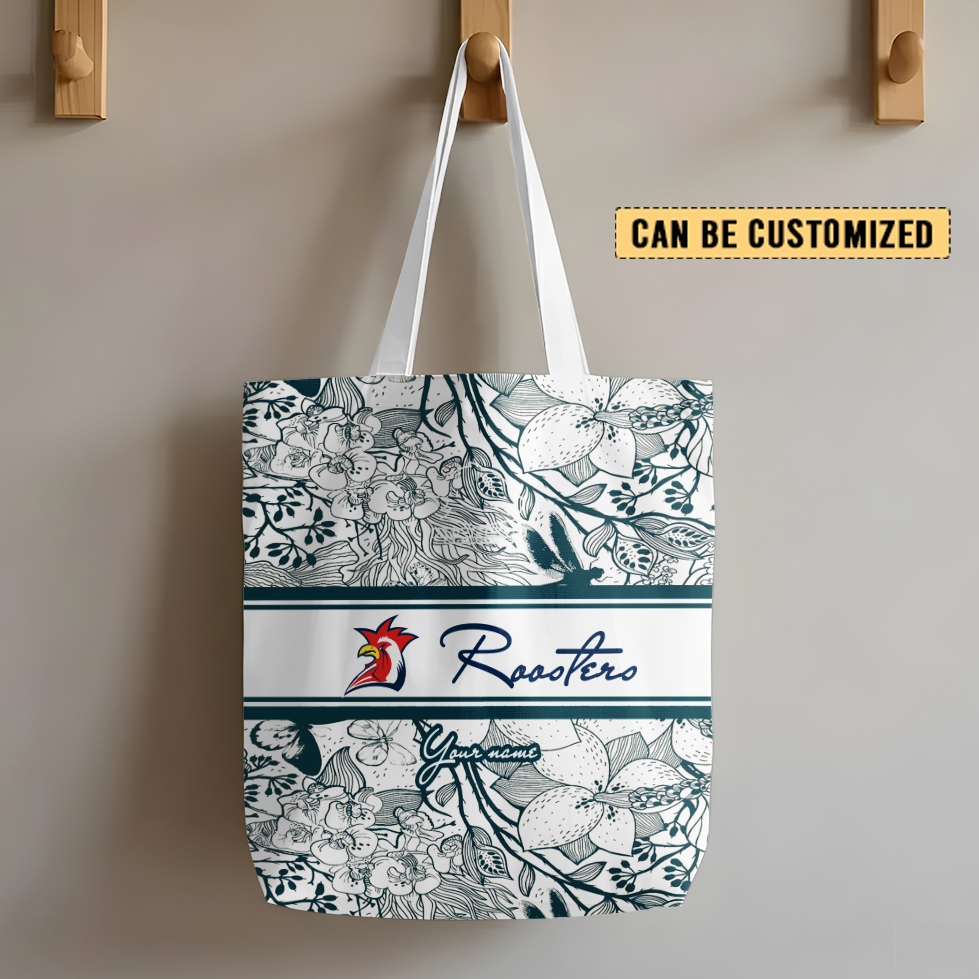 Auspiritmerch Sydney Roosters Personalized Tote Bags Gift For Fans