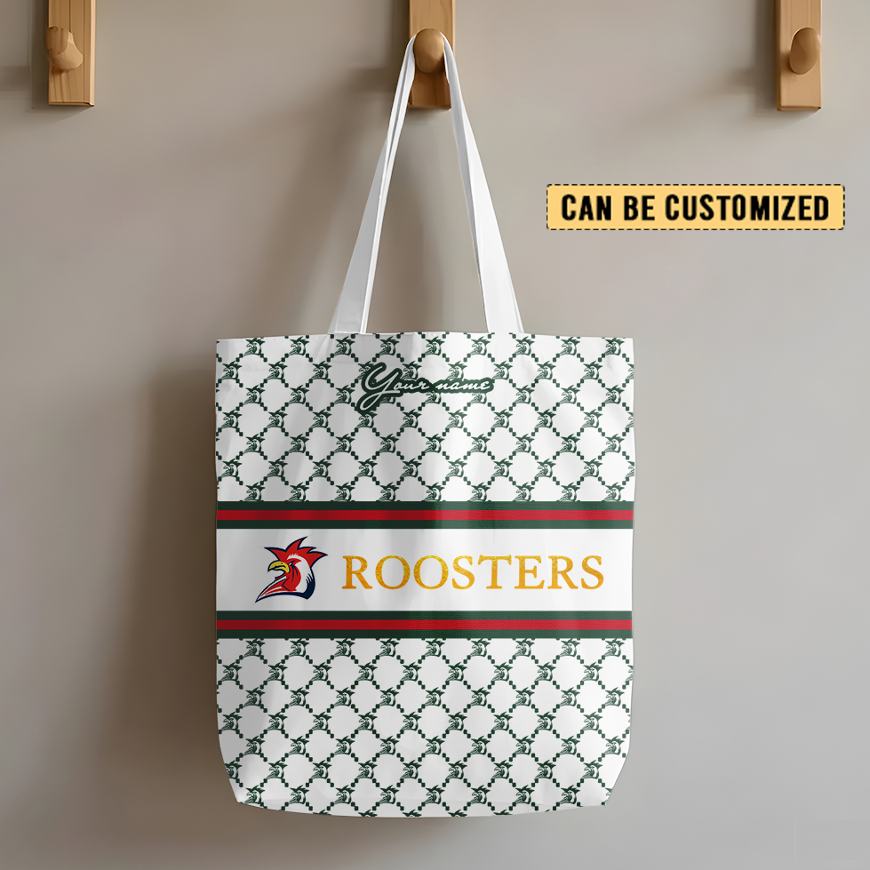 Auspiritmerch Sydney Roosters Personalized Tote Bags Gift For Fans