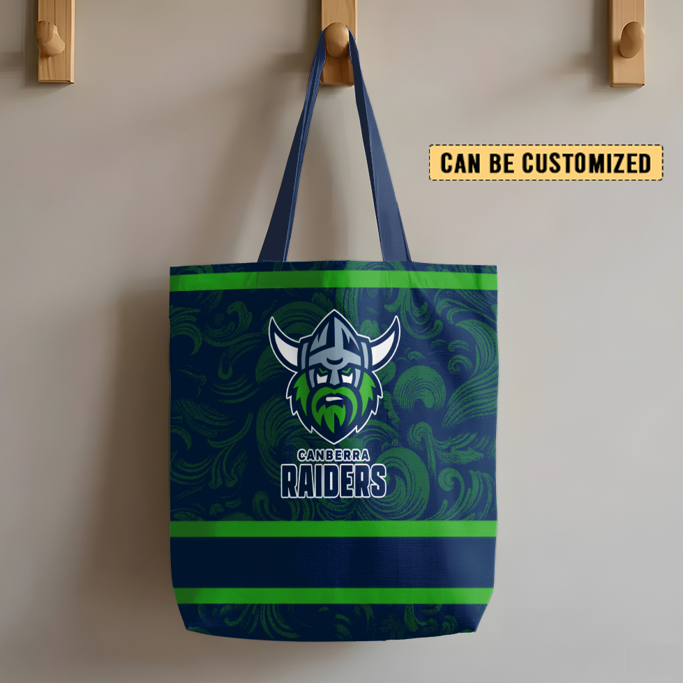 Auspiritmerch Canberra Raiders Personalized Tote Bags Gift For Fans