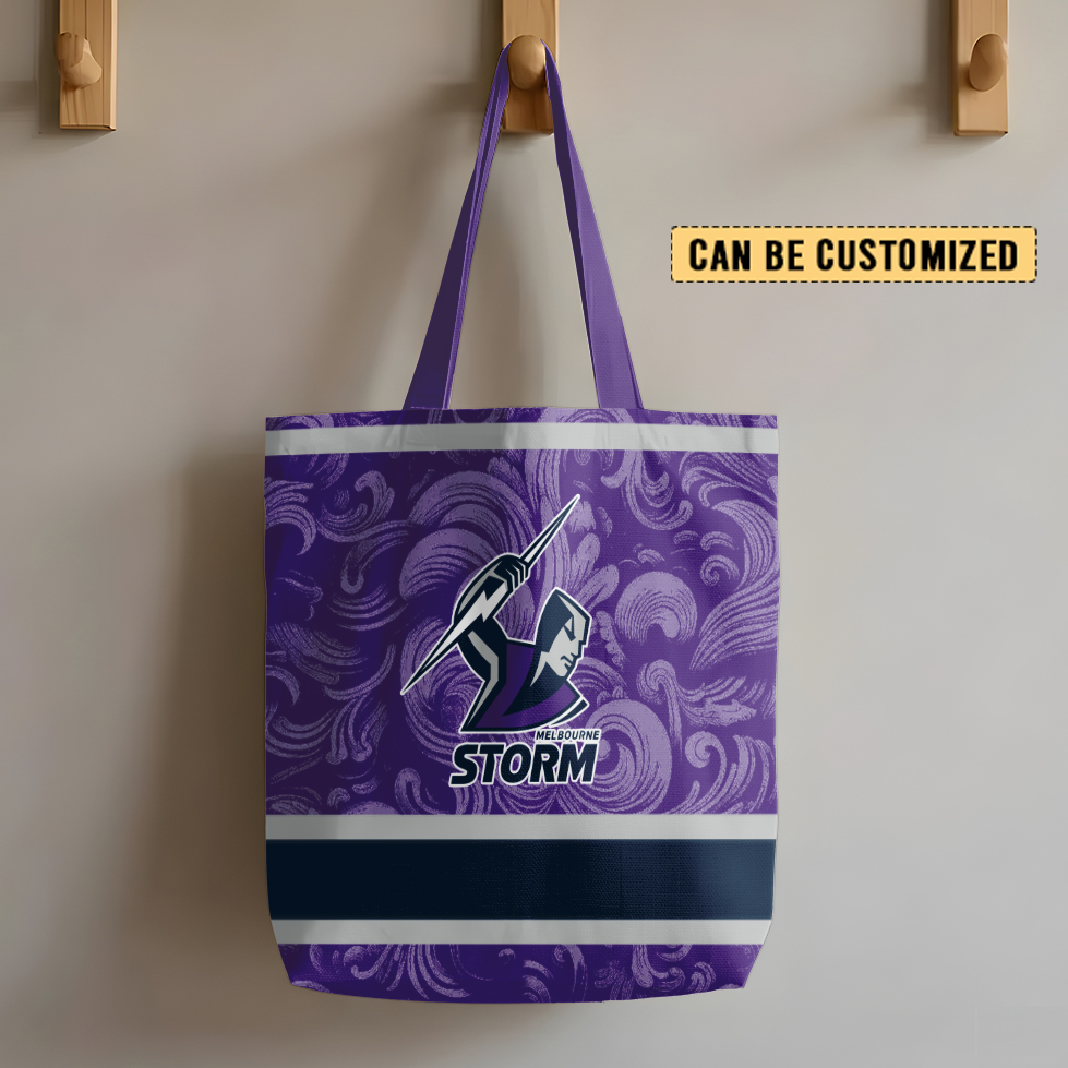 Auspiritmerch Melbourne Storm Personalized Tote Bags Gift For Fans