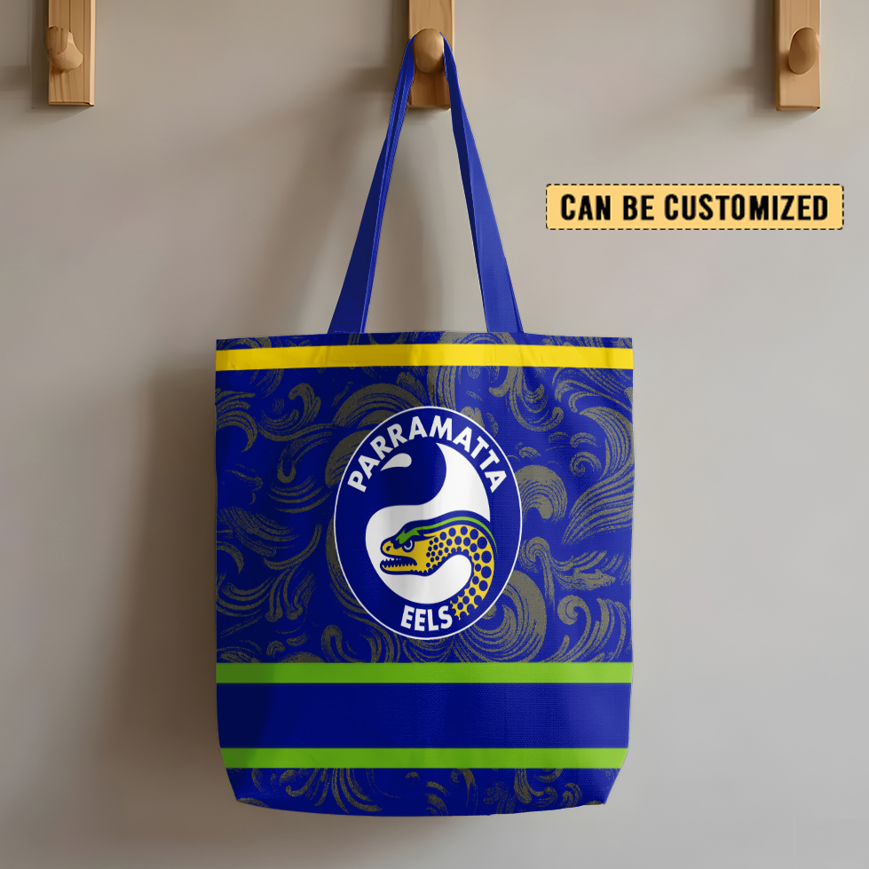 Auspiritmerch Parramatta Eels Personalized Tote Bags Gift For Fans