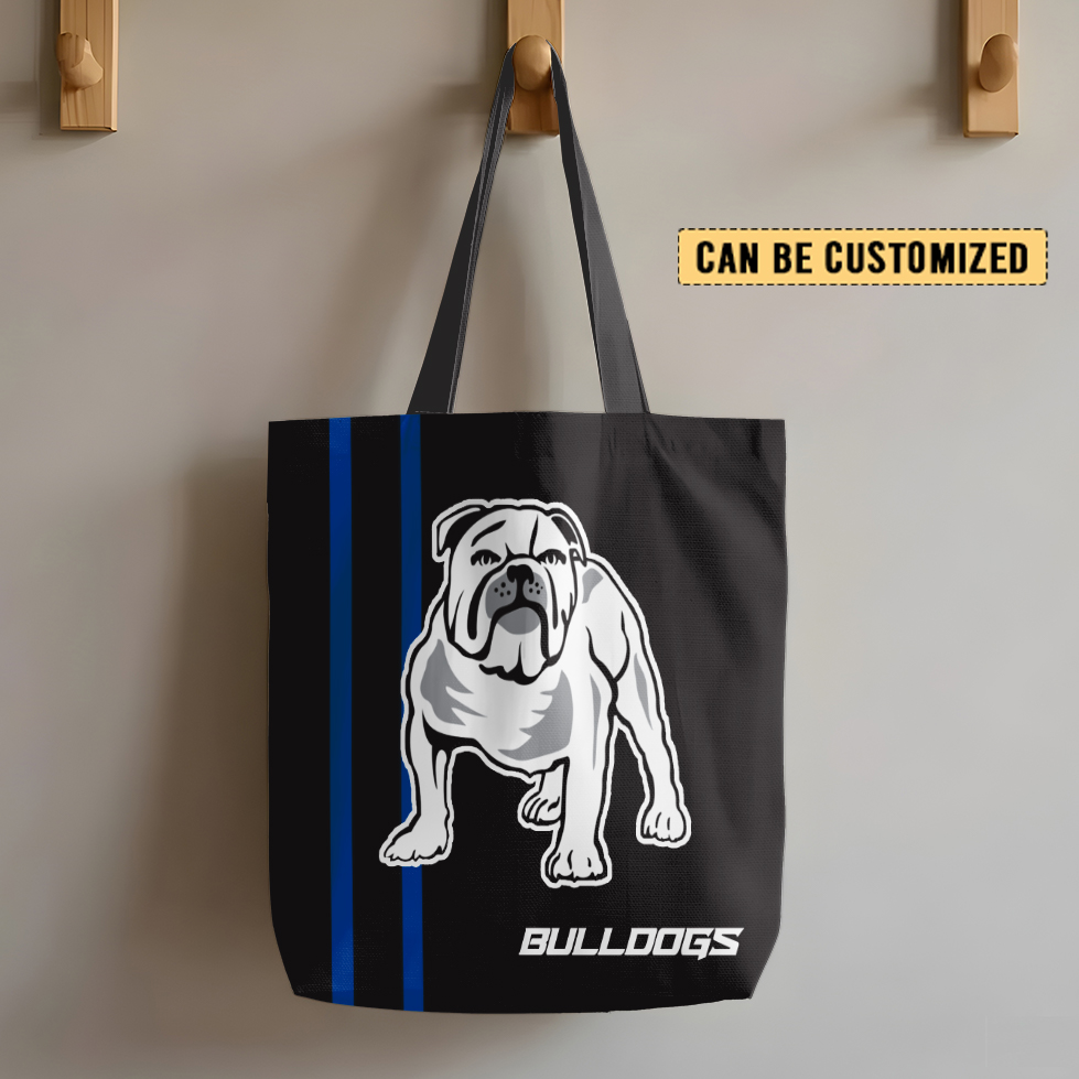 Auspiritmerch Canterbury-Bankstown Bulldogs Personalized Tote Bags Gift For Fans