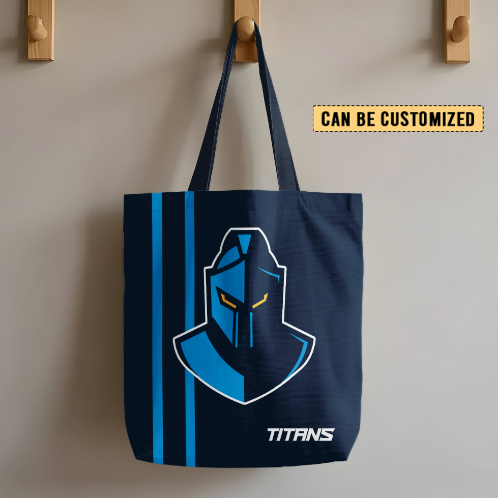 Auspiritmerch Gold Coast Titans Personalized Tote Bags Gift For Fans