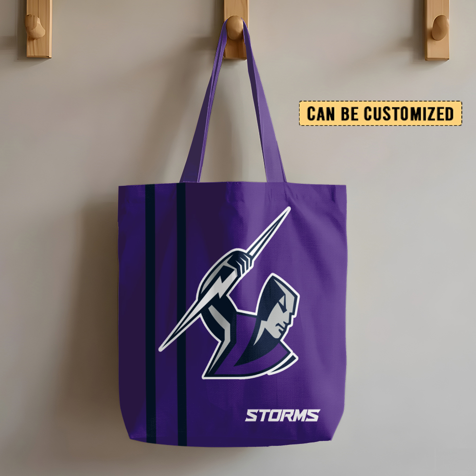 Auspiritmerch Melbourne Storm Personalized Tote Bags Gift For Fans