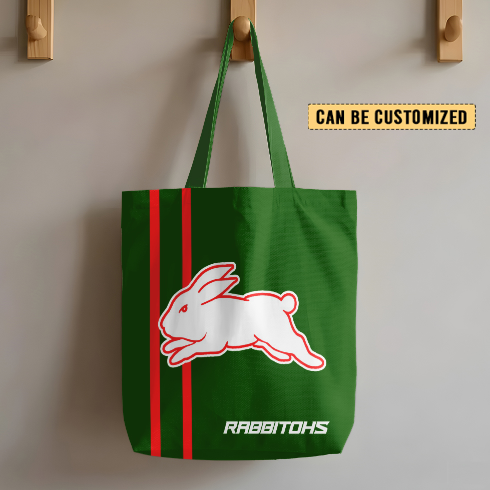 Auspiritmerch South Sydney Rabbitohs Personalized Tote Bags Gift For Fans